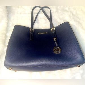 Michael Kors Jet Set Tote Navy Blue